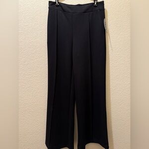 Scoop Scuba Black Wide Leg Women's Pants